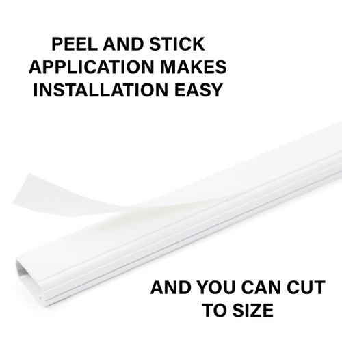 Sanus 10-Piece 48-in x 1-in PVC White Cord/Cable Organization Kit (Holds up to 3 Cables) 