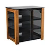 AV Component Stand Smoked tempered-glass doors fits AV components and TVs up to 37" - DFAV230-CN1