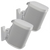 White Wireless Speaker Swivel and Tilt Wall Mounts designed for Sonos ONE. Play:1, and Play:3 - Pair