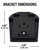 Adjustable Speaker Wall Mount designed for the Sonos Era 300™ (Single) - Black
