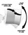 Adjustable Speaker Wall Mount designed for the Sonos Era 300™ (Pair) - White