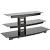 Audio Video Stand Waterfall design fits AV components and TVs up to 56" - BFAV550-CH1