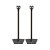 Sanus Wireless Speaker Stand Designed for SONOS PLAY 1 and PLAY 3 Speakers - Pair (Black) - WSS2-B1 - WSS2-B1