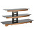 Audio Video Stand Waterfall design fits AV components and TVs up to 56" - BFAV550-CN0