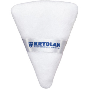 Kryolan Triangular Powder Puff with finger loop. Sold by Norcostco. Kryolan Triangular Powder Puff with finger loop. Sold by Norcostco.