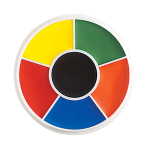 Ben Nye Rainbow Wheel open lid. Sold by Norcostco. Ben Nye Rainbow Wheel open lid. Sold by Norcostco.