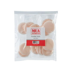 MUA Approved Mini Powder Puffs dozen pack. Sold by Norcostco. MUA Approved Mini Powder Puffs dozen pack. Sold by Norcostco.