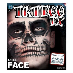 Tinsley Transfers Face Tattoo - Skull Face Tinsley Transfers Face Tattoo - Skull Face