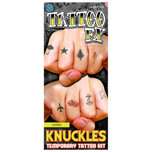 Tinsley Transfers Knuckles Tattoo - Symbols Tinsley Transfers Knuckles Tattoo - Symbols