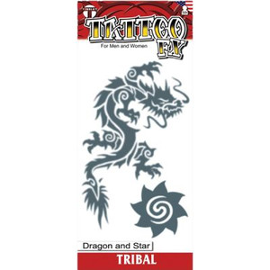 Tinsley Transfers Tribal Tattoo - Dragon Tinsley Transfers Tribal Tattoo - Dragon