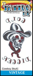 Tinsley Transfers Vintage Tattoo - 1910 Cowboy Gold Digger