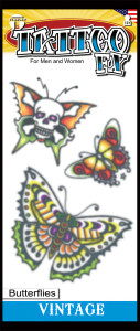 Tinsley Transfers Vintage Tattoo -Butterflies Tinsley Transfers Vintage Tattoo -Butterflies