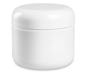Double Wall White Dome Jar 2oz