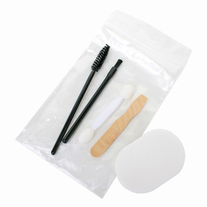 Disposable Makeup Kit (close up of components). Sold by Norcostco. Disposable Makeup Kit (close up of components). Sold by Norcostco.