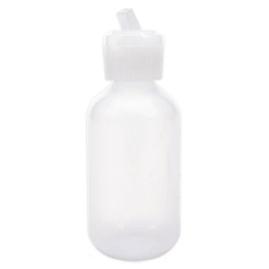 Round Bottle with Cap and Spout 2oz. Sold by Norcostco.