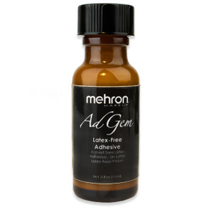 Mehron AdGem Latex-Free Adhesive. Sold by Norcostco. Mehron AdGem Latex-Free Adhesive. Sold by Norcostco.