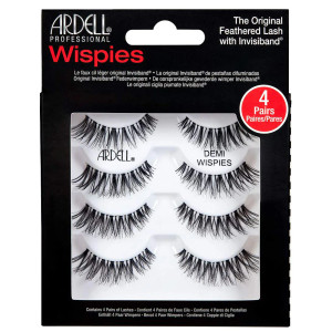 4 Pack of Ardell Pro Natural Demi Wispies lashes (in packaging). Sold by Norcostco. 4 Pack of Ardell Pro Natural Demi Wispies lashes (in packaging). Sold by Norcostco.
