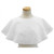 Disposable makeup cape on mannequin. Sold by Norcostco.