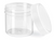 Clear Wide-Mouth Plastic Jar 2oz