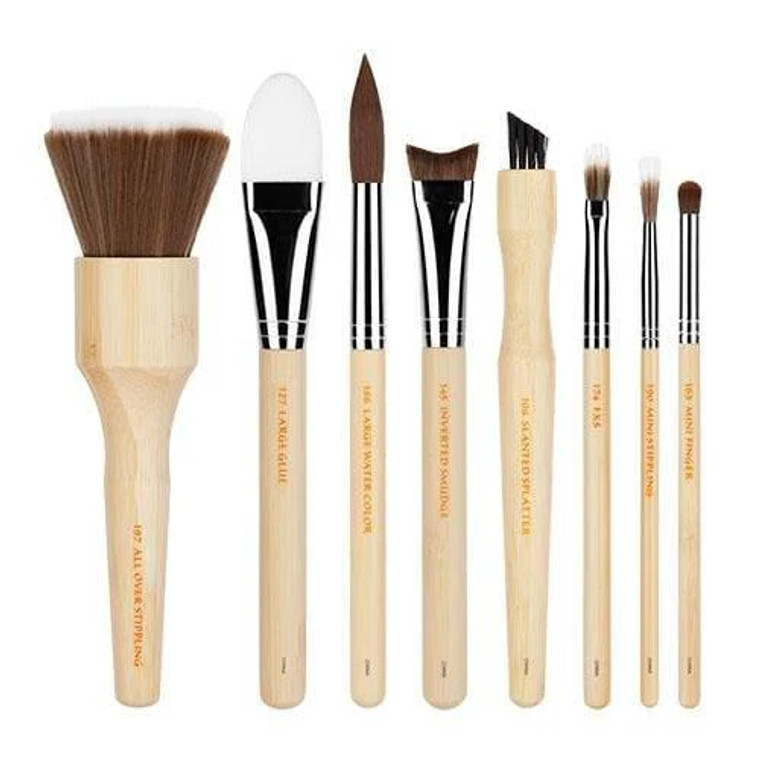 Bdellium FX Brush Set 3rd Collection 8pc. With Double Pouch (components without pouch). Sold by Norcostco.