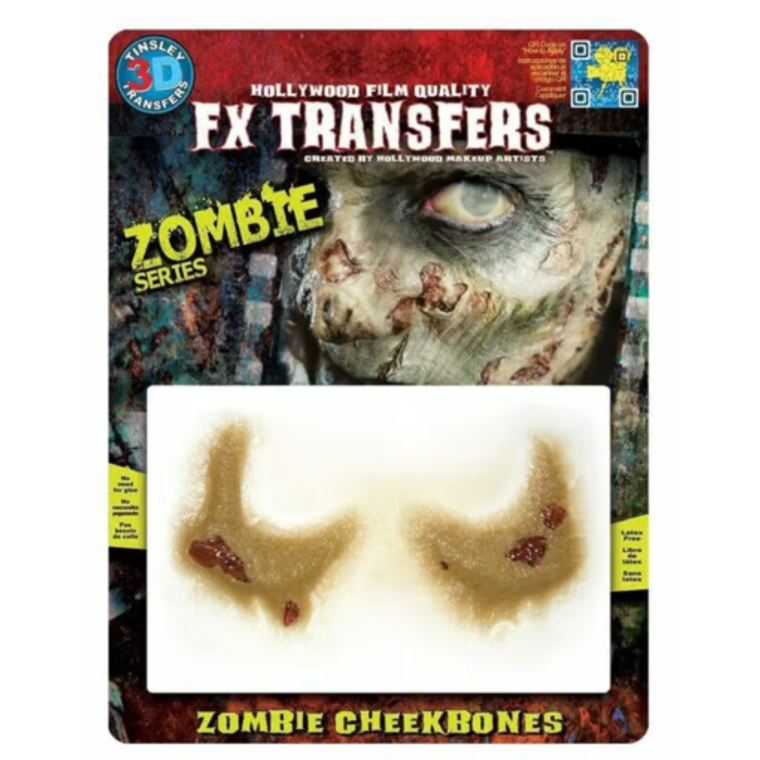 Tinsley Transfers 3D FX Transfer - Zombie Cheekbones