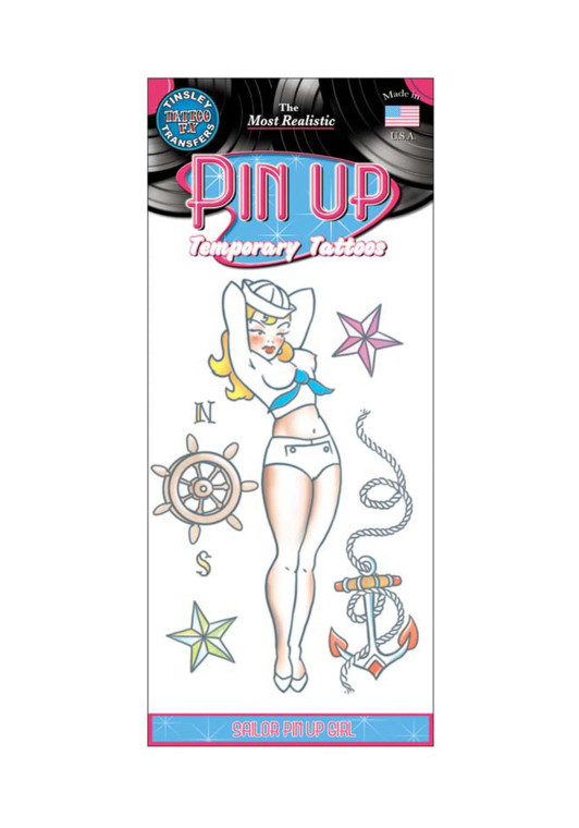 Tinsley Transfers Pin Up Tattoo - Sailor Girl