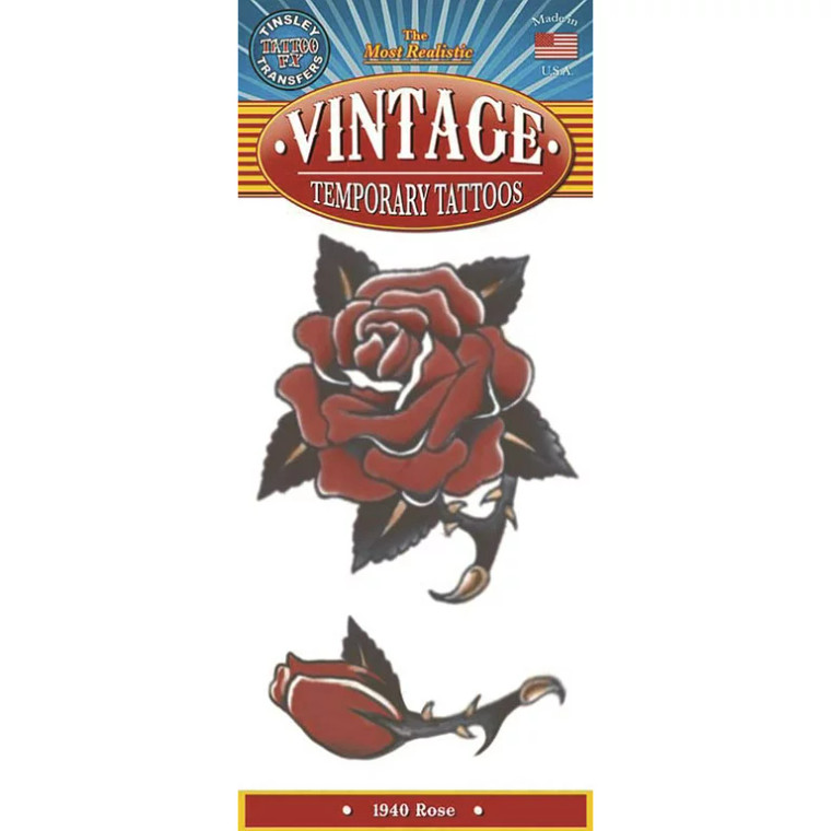 Tinsley Transfers Vintage Tattoo -1940 Rose