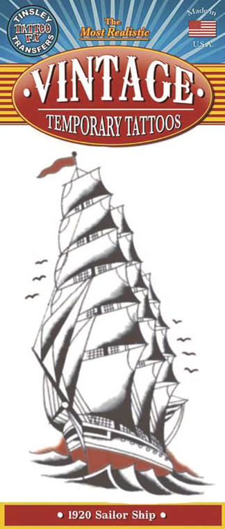 Tinsley Transfers Vintage Tattoo -1920 Ship