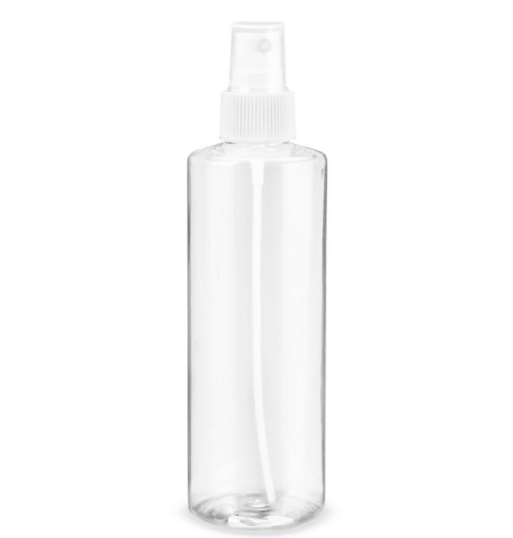 Clear Cylinder Spray Bottle 8oz