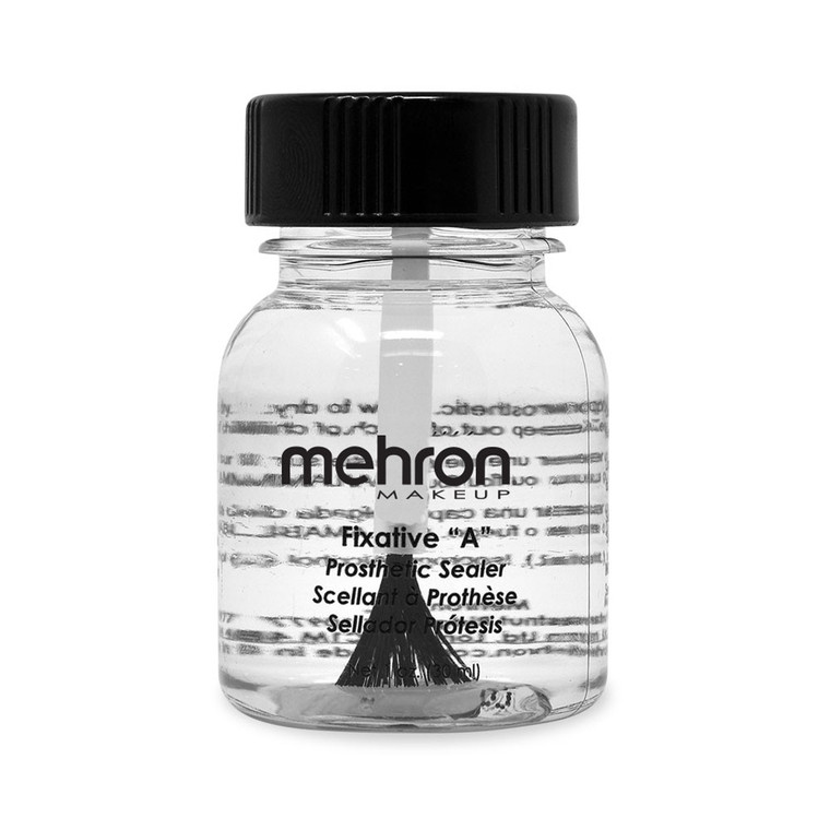 Mehron Fixative A. Sold by Norcostco.