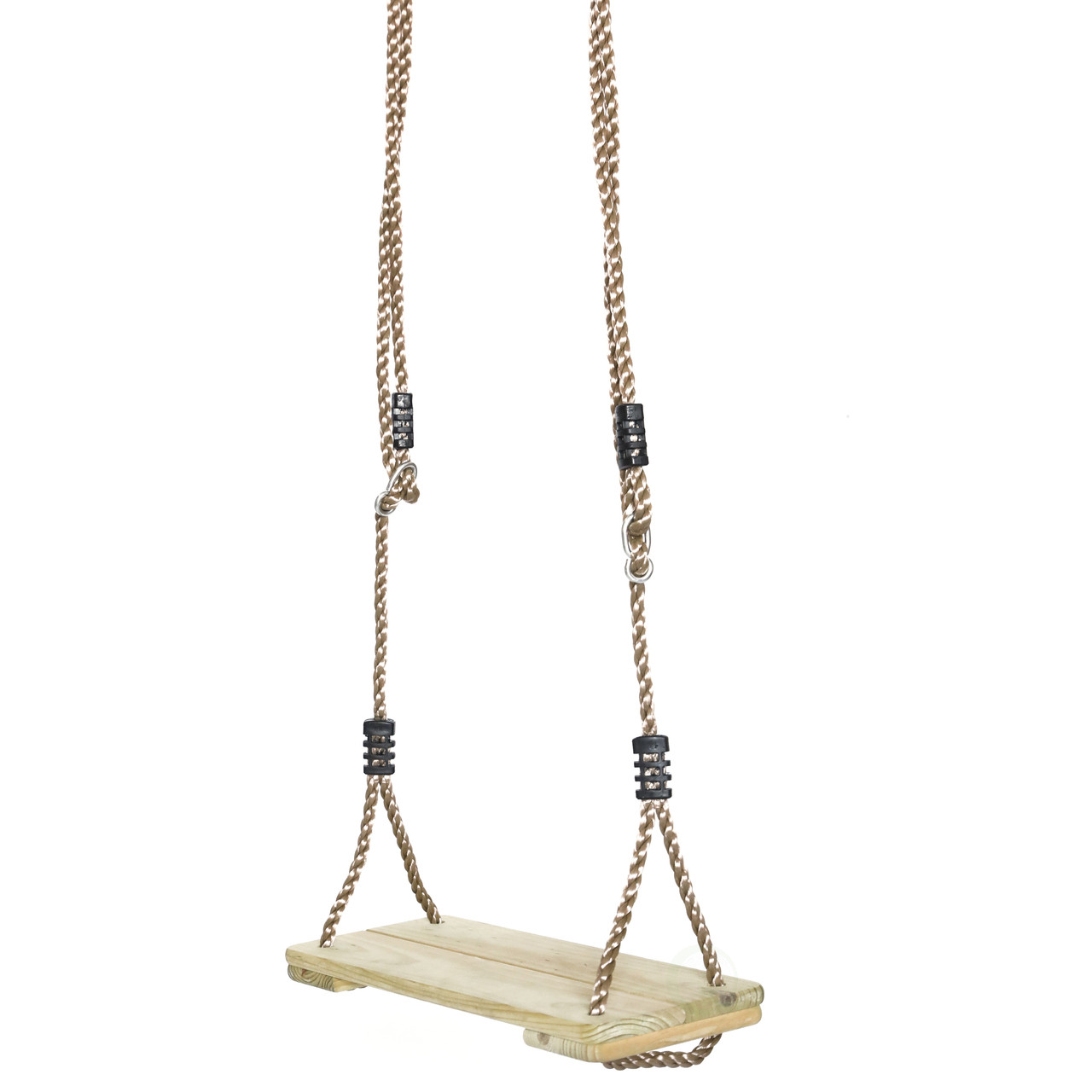 Outdoor Wooden Tree Swing with Hanging Ropes - PLAYBERG