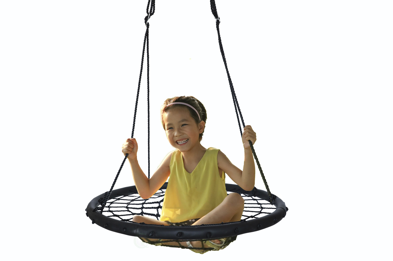 Round Net Tree Swing with Hanging Ropes - PLAYBERG