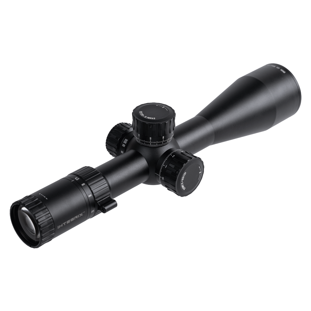 INTEGRIX® iX6 4.5-27X56 34 mm FFP LR/ELR Scope, M1 MRAD SKU iX645FM1