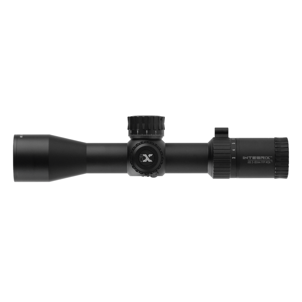 INTEGRIX® iX6 3-18X44 34 mm FFP Mid Power Scope, A2 MOA SKU iX603FA2