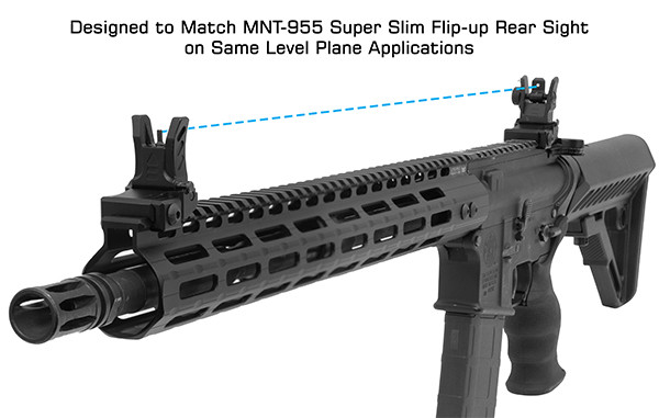 UTG AR15 LOW PROFILE FLIPUP FRONT SIGHT FOR HANDGUARD