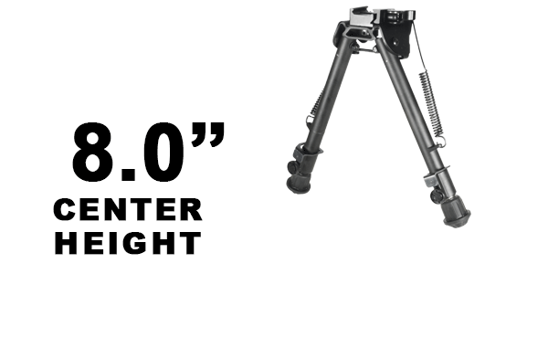 UTG TACTICAL OP BIPOD, QUICK DETACH, 8.012.4" CENTER HEIGHT