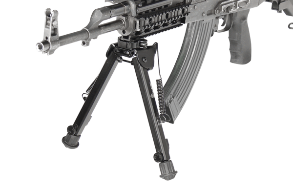 UTG SUPER DUTY BIPOD, QUICK DETACH, 8.0"12.8" CENTER HEIGHT