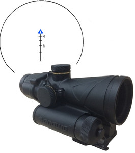 4x32 BROWE Combat Optic - Blue 5.56mm Chevron, BCO-001B 4x32 BROWE Combat Optic - Blue 5.56mm Chevron, BCO-001B