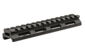 Picatinny Riser Mount, .50" High, 13 Slots Picatinny Riser Mount, .50" High, 13 Slots