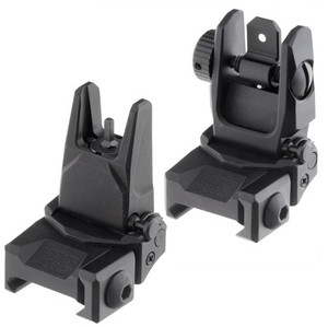 UTG PRO FLIP-UP FRONT & REAR SIGHT SET, PICATINNY, Made in the USA
