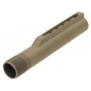 UTG PRO AR15 6-POSITION RECEIVER EXTENSION TUBE, MIL-SPEC, FDE CERAKOTE, TLU001D UTG PRO AR15 6-POSITION RECEIVER EXTENSION TUBE, MIL-SPEC, FDE CERAKOTE, TLU001D