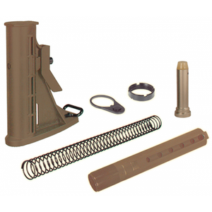 UTG PRO 6-POSITION MIL-SPEC STOCK ASSEMBLY, FDE, RBU6DM UTG PRO 6-POSITION MIL-SPEC STOCK ASSEMBLY, FDE, RBU6DM
