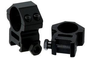 UTG 1" MEDIUM PROFILE SCOPE RINGS, HEX THUMB NUT, PICATINNY, RGWM-25M4 UTG 1" MEDIUM PROFILE SCOPE RINGS, HEX THUMB NUT, PICATINNY, RGWM-25M4