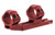 UTG ACCU-SYNC 30MM MEDIUM PROFILE 50MM OFFSET PICATINNY RINGS, Red, UTG- AIR31850