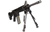 UTG TACTICAL OP BIPOD, RUBBER FEET, 8.3"-12.7" CENTER HEIGHT