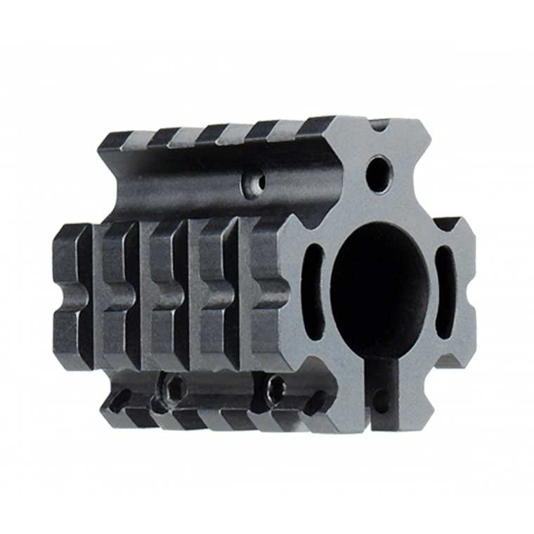 UTG PRO® AR15 LOW-PRO QUAD-RAIL GAS BLOCK FOR .75" BARREL, MTU012