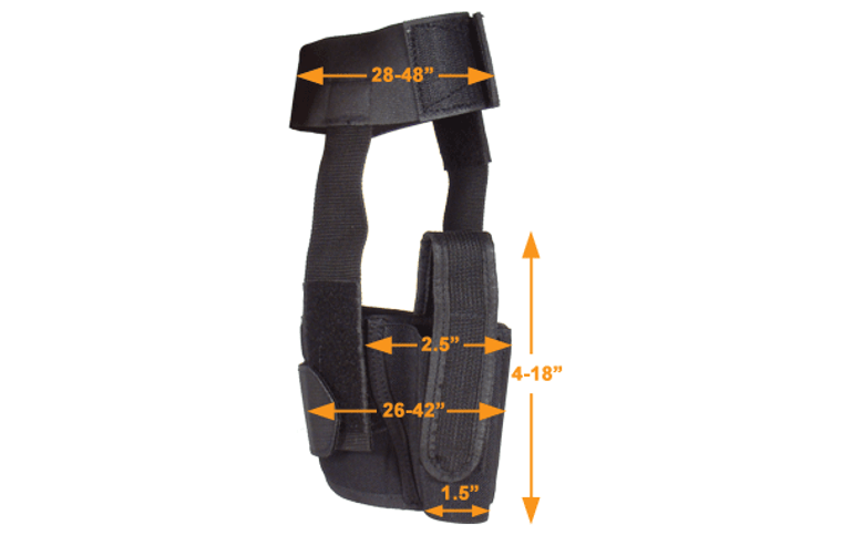 UTG® Concealed Ankle Holster, Black SKU PVC-H190B