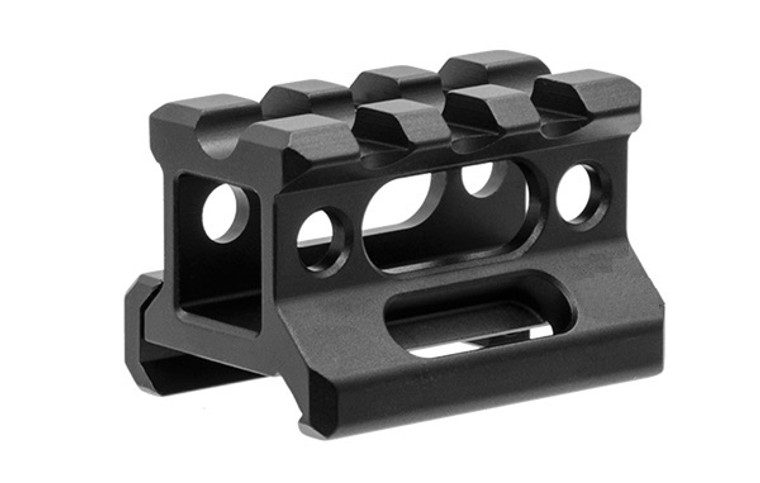 Picatinny Riser Mount, 0.83" Height, 3 Slots