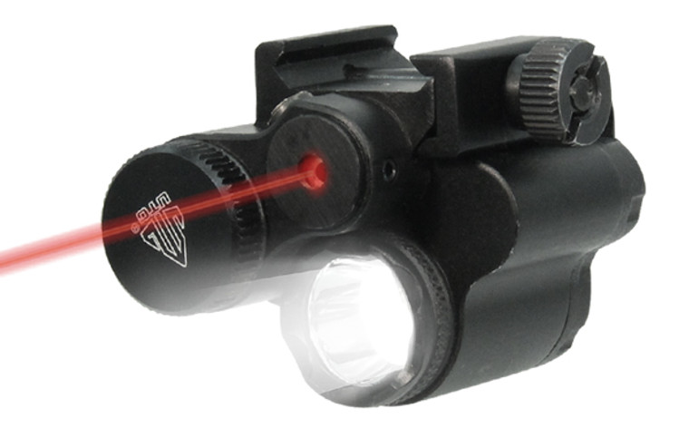 UTG SUB-COMPACT LED LIGHT AND AIMING ADJUSTABLE RED LASER