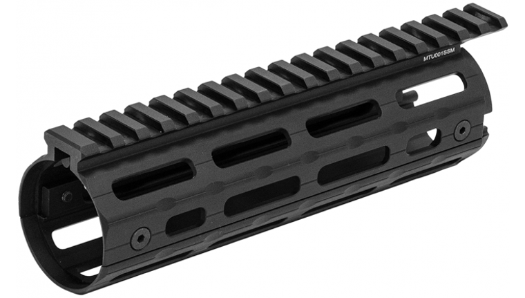 UTG PRO AR15 SUPER SLIM M-LOK CARBINE LENGTH DROP-IN RAIL, BLACK, MTU001SSM